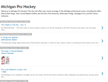 Tablet Screenshot of michiganprohockey.blogspot.com