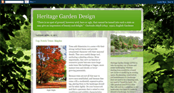 Desktop Screenshot of heritagegardendesign.blogspot.com