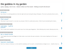 Tablet Screenshot of goddessinmygarden.blogspot.com
