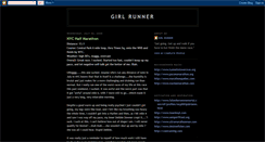 Desktop Screenshot of girlrunner.blogspot.com