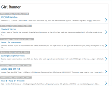 Tablet Screenshot of girlrunner.blogspot.com