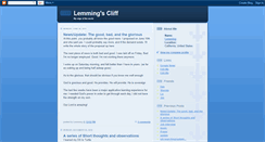 Desktop Screenshot of lemmingscliff.blogspot.com