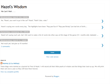 Tablet Screenshot of hazelswisdom.blogspot.com