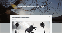 Desktop Screenshot of diariodeescaladas.blogspot.com