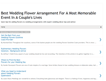 Tablet Screenshot of flowersarrangementsforweddings.blogspot.com