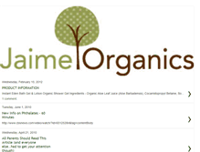 Tablet Screenshot of jaimeorganics.blogspot.com