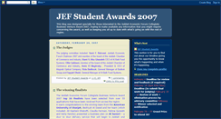 Desktop Screenshot of jefstudentaward.blogspot.com