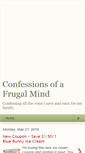 Mobile Screenshot of confessionsofafrugalmind.blogspot.com