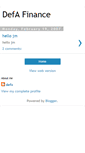 Mobile Screenshot of defafinance.blogspot.com