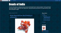 Desktop Screenshot of beadsofindia.blogspot.com