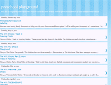 Tablet Screenshot of preschoolplayground.blogspot.com