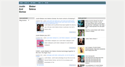 Desktop Screenshot of justinbieber-selenagomezz.blogspot.com