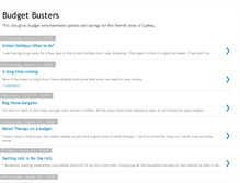 Tablet Screenshot of budgetbusters.blogspot.com