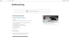 Desktop Screenshot of mcmonetizing.blogspot.com