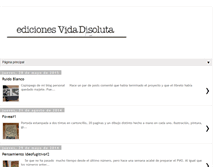Tablet Screenshot of ediciones-vidadisoluta.blogspot.com