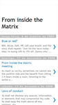 Mobile Screenshot of frominsidethematrix.blogspot.com