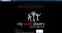 Desktop Screenshot of cityyouthplayers.blogspot.com