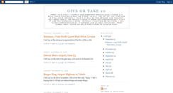 Desktop Screenshot of giveortake20.blogspot.com