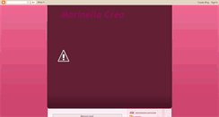 Desktop Screenshot of marinellacrea.blogspot.com