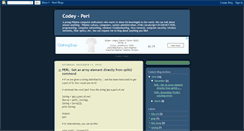 Desktop Screenshot of codey-perl.blogspot.com