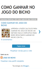 Mobile Screenshot of comoganharnojogodobicho.blogspot.com