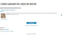 Tablet Screenshot of comoganharnojogodobicho.blogspot.com