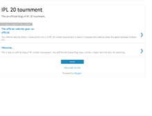 Tablet Screenshot of ipl20cricket.blogspot.com