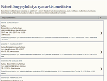 Tablet Screenshot of esteettomyys.blogspot.com