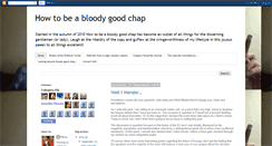 Desktop Screenshot of howtobeabloodygoodchap.blogspot.com