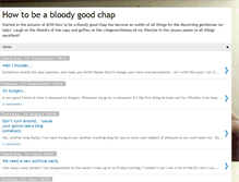 Tablet Screenshot of howtobeabloodygoodchap.blogspot.com