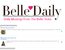 Tablet Screenshot of bellemusings.blogspot.com