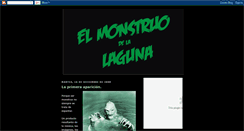 Desktop Screenshot of elmonstruodelalaguna.blogspot.com