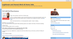 Desktop Screenshot of honest-moneymaking.blogspot.com