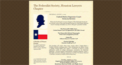 Desktop Screenshot of houstonfedsoc.blogspot.com