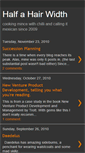 Mobile Screenshot of halfahairwidth.blogspot.com