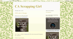 Desktop Screenshot of cascrappinggirl.blogspot.com