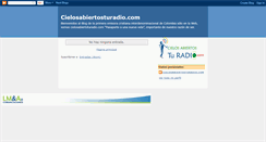 Desktop Screenshot of cielosabiertosturadio.blogspot.com