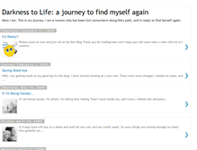 Tablet Screenshot of darknesstolife.blogspot.com