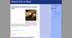 Desktop Screenshot of beautygirlsonband.blogspot.com