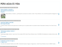 Tablet Screenshot of aguaesvidaperu.blogspot.com