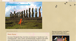 Desktop Screenshot of dinosaurcasserole.blogspot.com