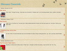 Tablet Screenshot of dinosaurcasserole.blogspot.com