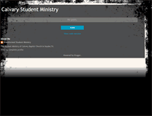 Tablet Screenshot of calvarystudents.blogspot.com