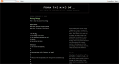 Desktop Screenshot of from-the-mind-of.blogspot.com