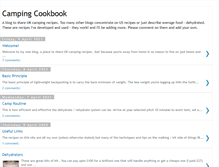 Tablet Screenshot of campingcookbook.blogspot.com