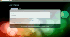 Desktop Screenshot of abreviatura.blogspot.com