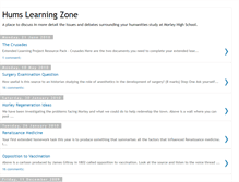 Tablet Screenshot of humslearningzone.blogspot.com