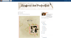 Desktop Screenshot of progressnotperfection-joan.blogspot.com