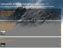 Tablet Screenshot of laboratorioteatrocampesinoindigena.blogspot.com