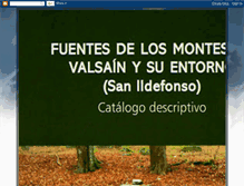 Tablet Screenshot of fuentesdevalsaingranja.blogspot.com